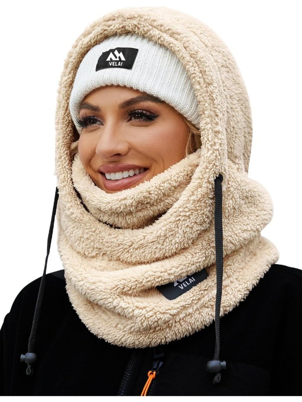 New Balaclava Fleece Ski Mask Winter Face Masks Windproof Hooded Scarf